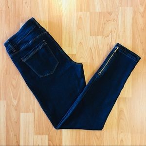 WHBM Zip Hem Skimmer Jeans